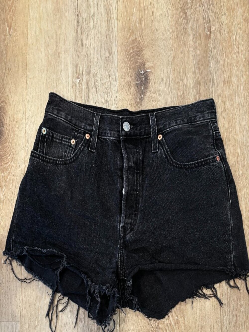 Levi's 501 Cutoff Shorts, Black, W29